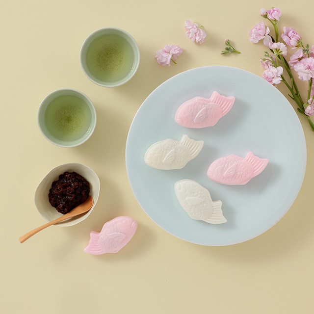 祝いタイ最中＆豆菓子と静岡茶 サブ画像1