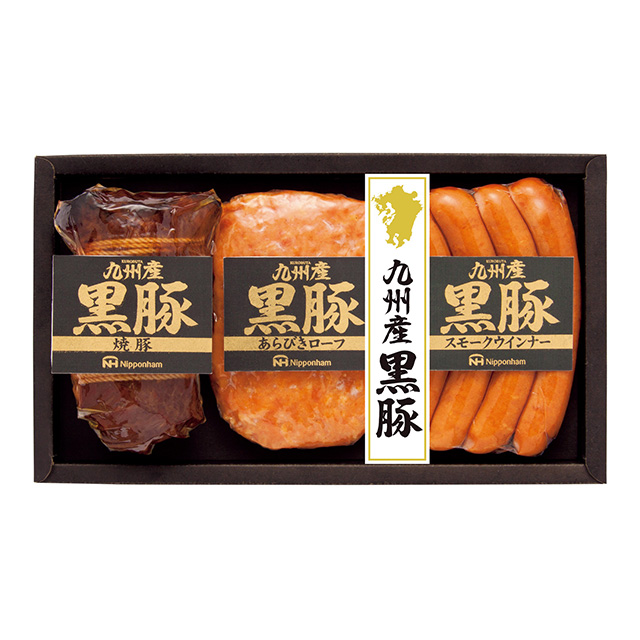 日本ハム 九州産黒豚 焼豚・ウインナー詰合せ サブ画像1