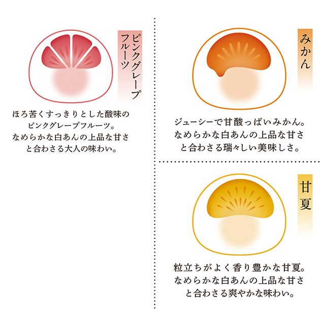 柑橘フルーツの水大福9個入 サブ画像2