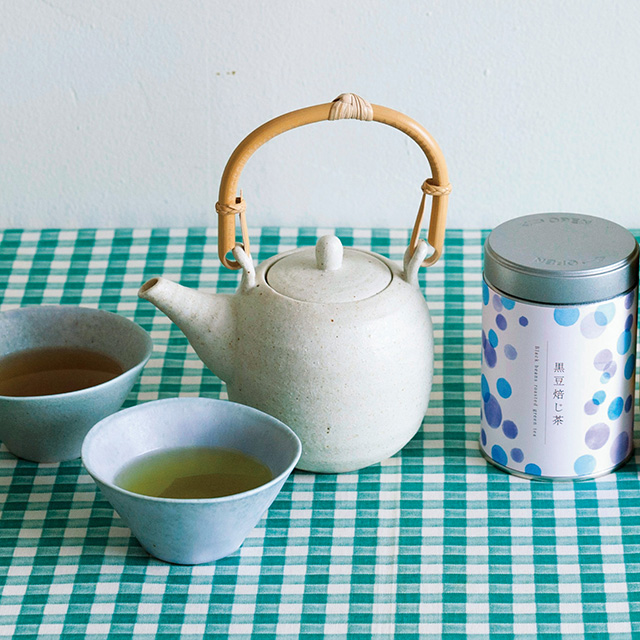 ティーバッグ(缶入)2本セット 黒豆焙じ茶&深蒸し茶 メイン画像