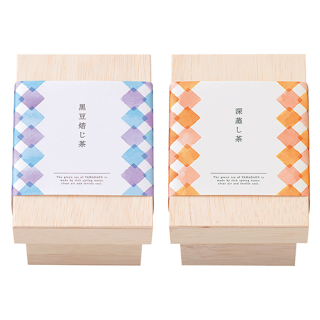 ティーバッグ(茶箱入)2個セット 黒豆焙じ茶&深蒸し茶 メイン画像