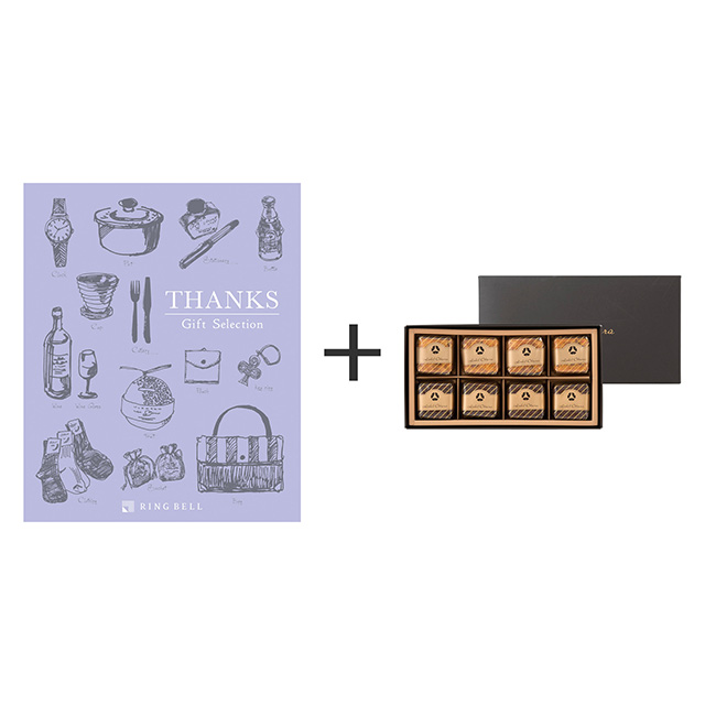 ホテルオークラ ホテルオークラ フルーツ&チョコレートケーキ+カタログ式ギフト サンクス ミルクパープル