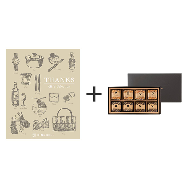 ホテルオークラ ホテルオークラ フルーツ&チョコレートケーキ+カタログ式ギフト サンクス シルクブロンズ