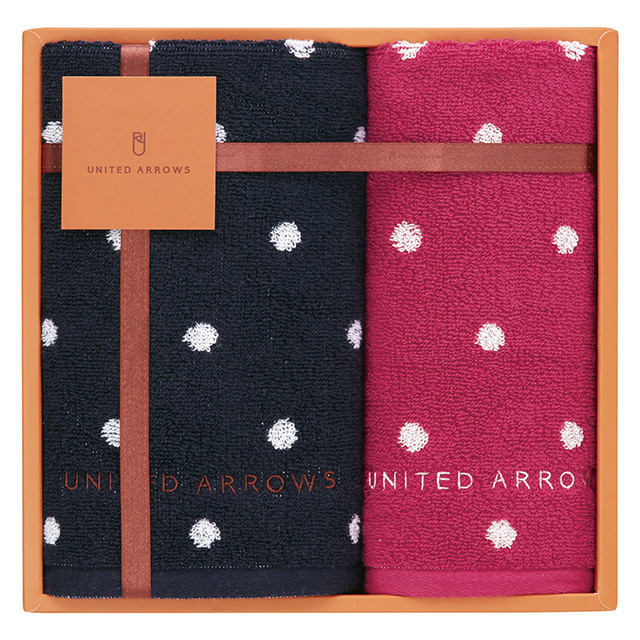 UNITED ARROWS   dot towel set