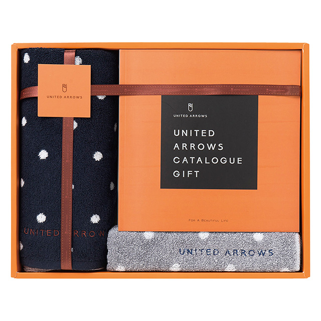 UNITED ARROWS スモールドット ゲストタオル2枚&カタログセット