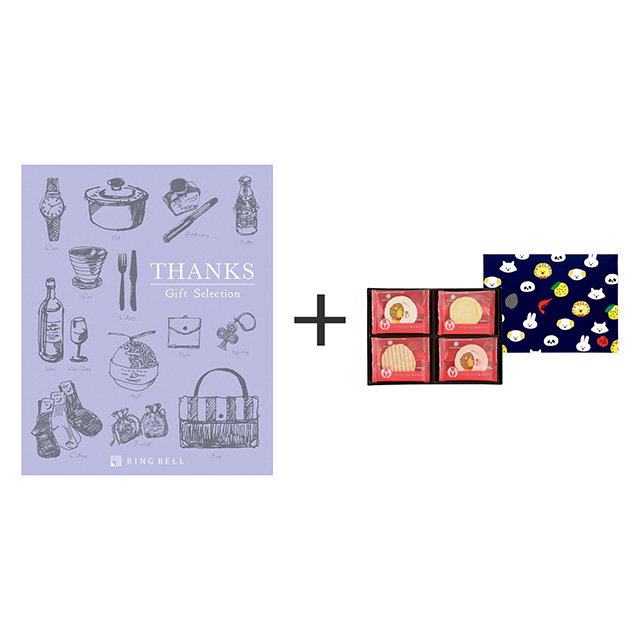 志ま秀 志ま秀 オリジナル海老菓子12袋入+カタログ式ギフト サンクス ミルクパープル