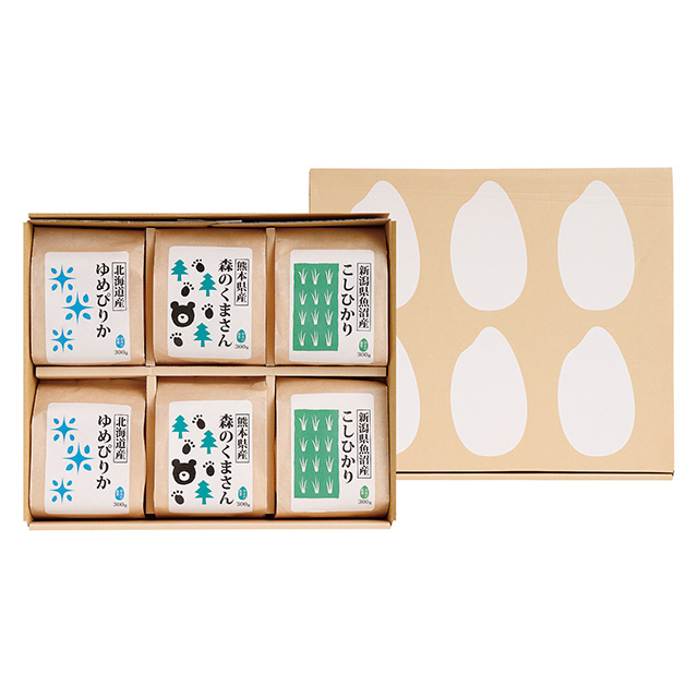 菊太屋米穀店 お米3種食べ比べセット(2合パック)