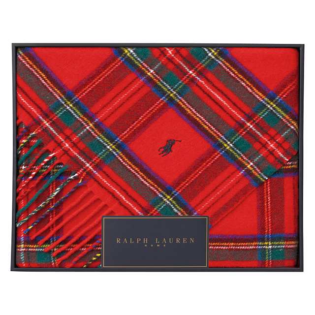 RalphLauren ひざ掛け レッド