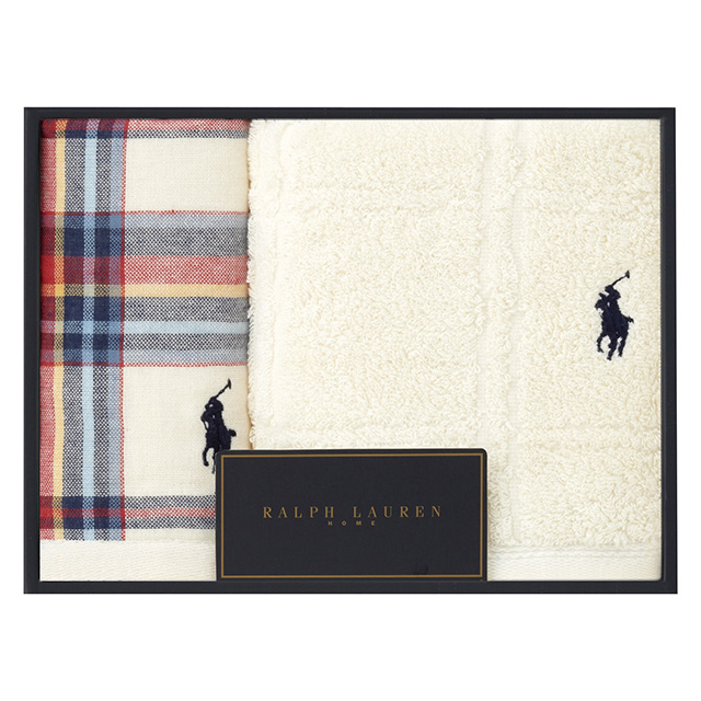 RalphLauren タオル2枚セット ホワイト