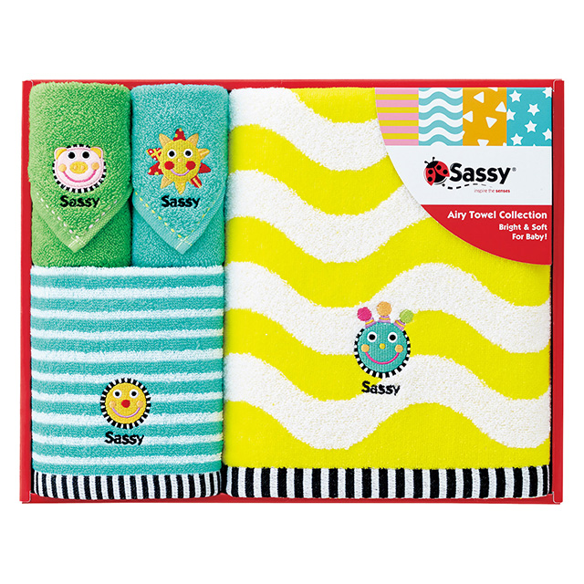 Sassy タオル4枚セット スプラウト