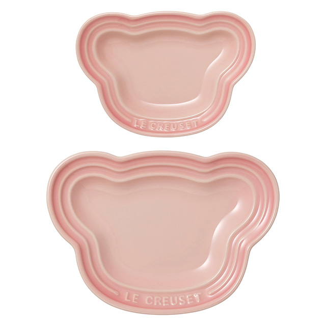 LE CREUSET Baby ベビー・ベアー・プレート・セット ミルキーピンク