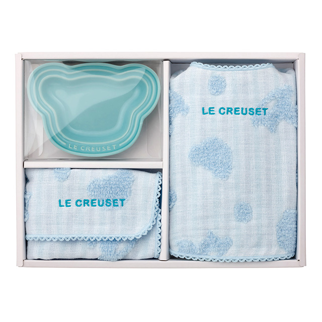LE CREUSET ベビー・デイリー・ギフトセット パステルブルー【2018年秋冬号掲載】