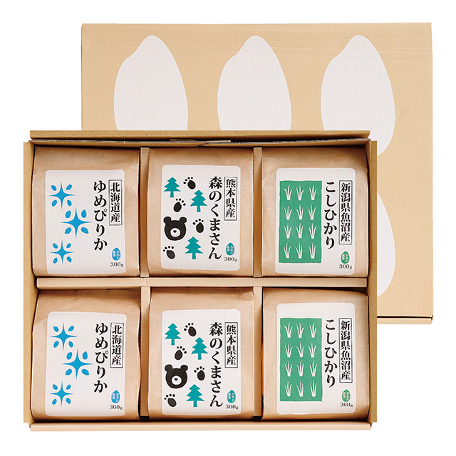 寿々の蔵－SUZUNOKURA－のお米3種食べ比べセット(2合パック)｜お祝い・ギフトのお返し通販【ゼクシィ内祝い】