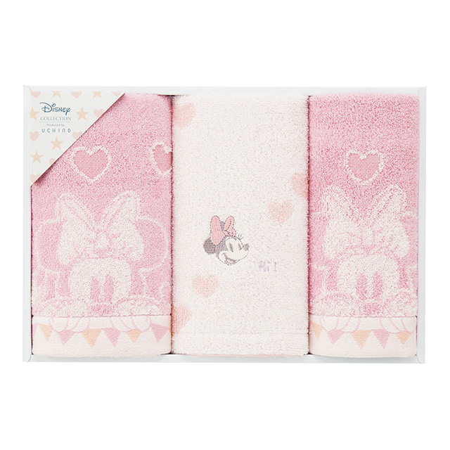 ルックアットミー タオル3枚セット ピンク メイン画像