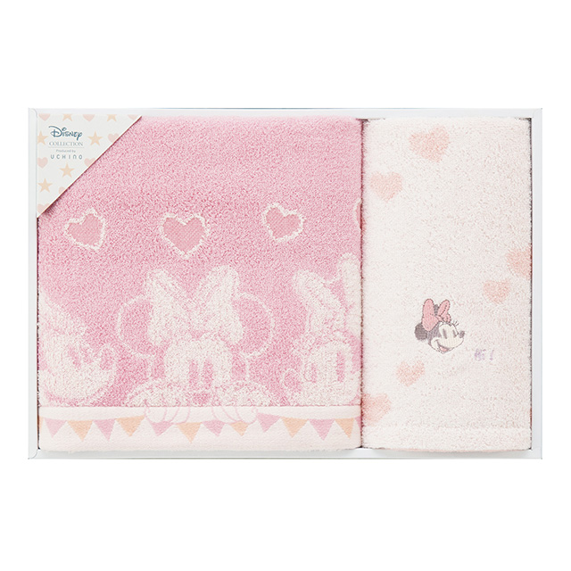 ルックアットミー タオル2枚セット ピンク メイン画像