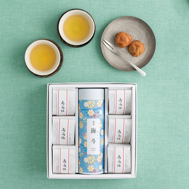 紀州南高梅「つや丸」6粒と静岡茶 メイン画像