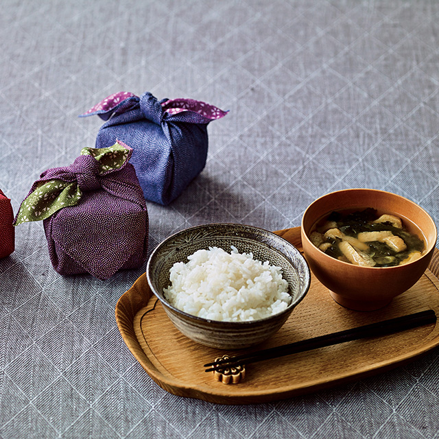 米匠庵 yosoiki 風呂敷包み お米6個詰合せ メイン画像