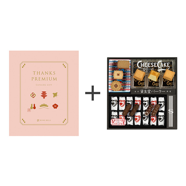 資生堂パーラー 菓子詰合せ+カタログ式ギフト サンクスプレミアム 桃花 メイン画像