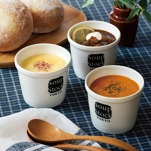 人気のスープとパンのセット メイン画像