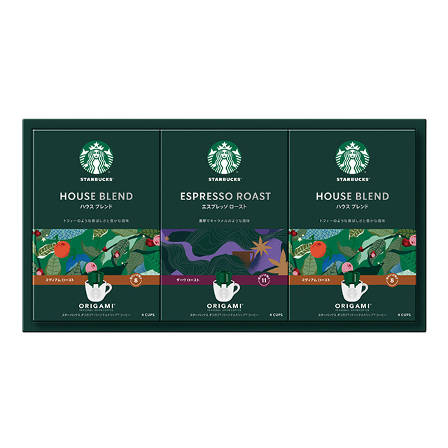 スターバックス[Starbucks]のオリガミパーソナルドリップコーヒーギフト2種3箱入｜お祝い・ギフトのお返し通販【ゼクシィ内祝い】