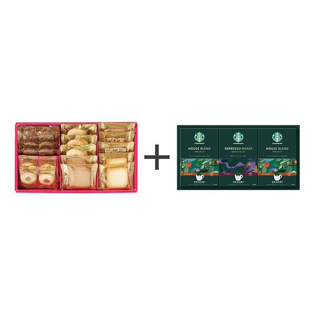 オリガミパーソナルドリップコーヒー2種3箱入＆ラミ・デュ・ヴァン・エノ 焼菓子6種詰合せ メイン画像