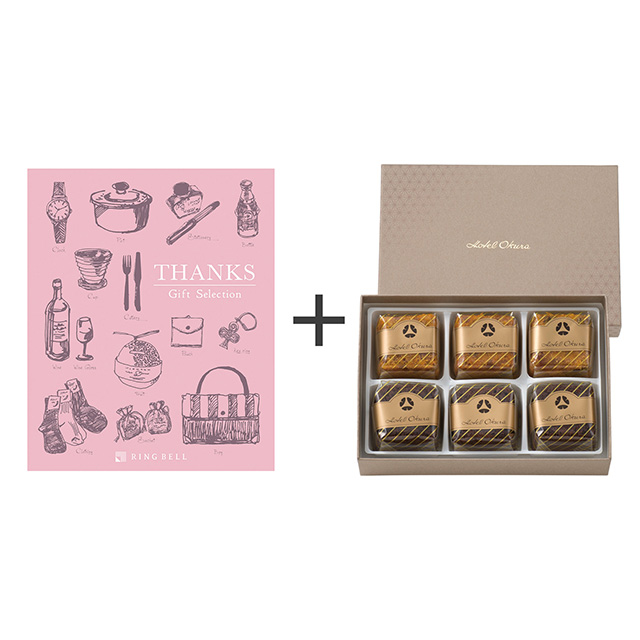 ホテルオークラ フルーツ＆チョコレートケーキ＋カタログ式ギフト サンクス ホイップピンク メイン画像