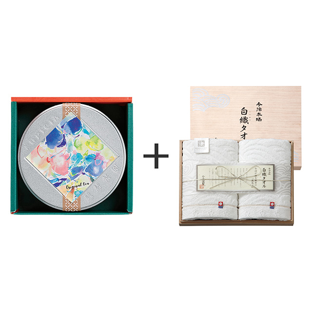 LUPICIA ルピシア ゼクシィオリジナルティー+今治謹製 白織タオル フェイスタオル2枚セット