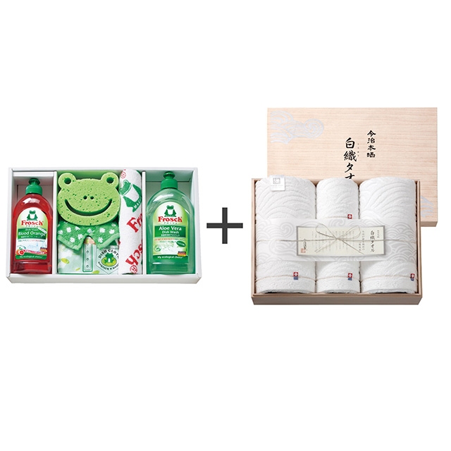 フロッシュ キッチン洗剤ギフト+今治謹製 白織タオル タオル4枚セット メイン画像