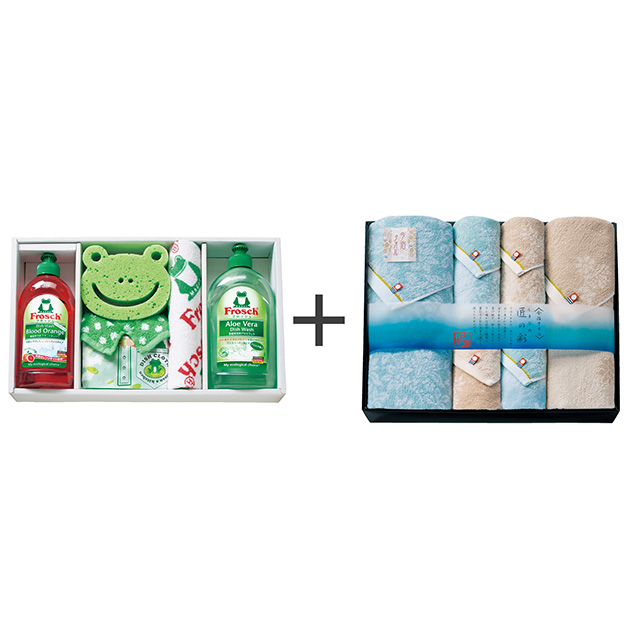 フロッシュ キッチン洗剤ギフト+しまなみ匠の彩 タオル6枚セット メイン画像