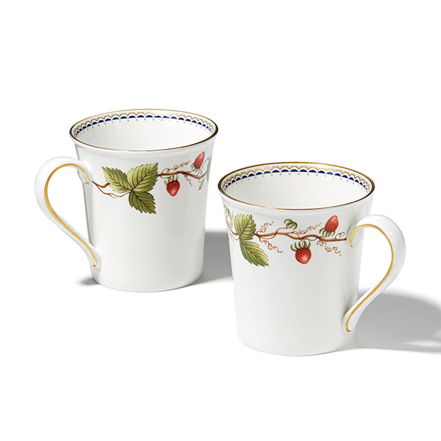 WEDGWOOD ワイルド ストロベリー アーカイブ ペアマグ
