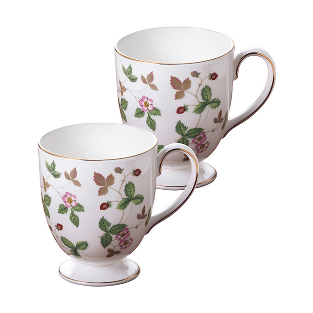 WEDGWOOD ワイルド ストロベリー ペアマグ