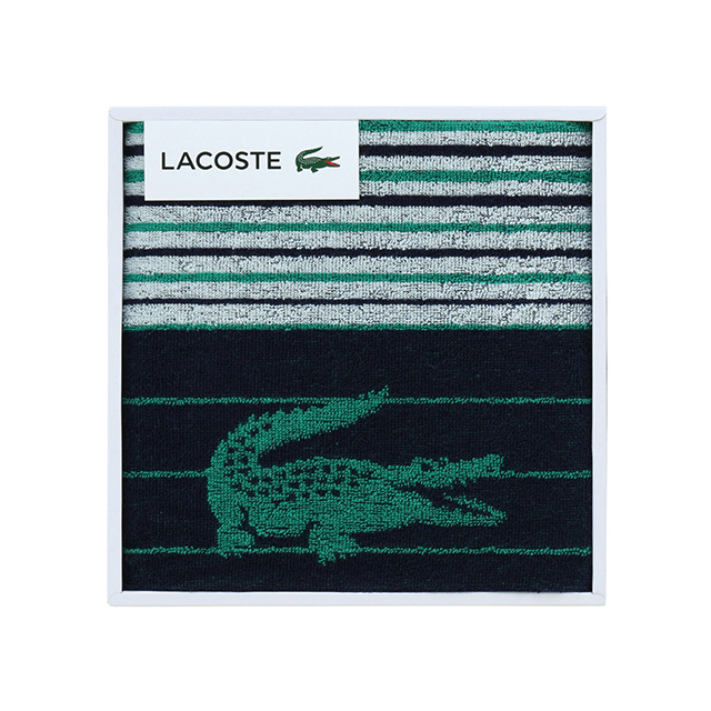 LACOSTE スポーツタオル ダークブルー