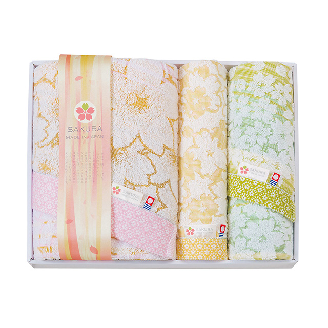 白桜 タオル3枚セット メイン画像