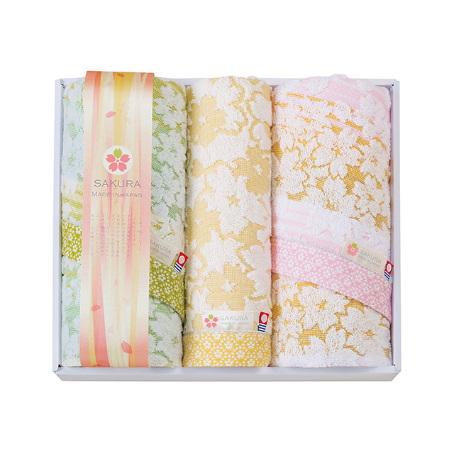 白桜 タオル3枚セット メイン画像