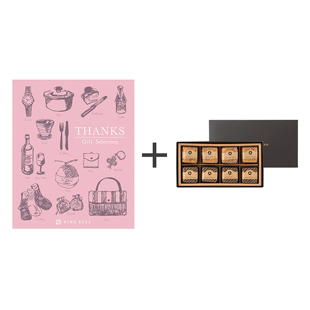 ホテルオークラ ホテルオークラ フルーツ&チョコレートケーキ+カタログ式ギフト サンクス ホイップピンク