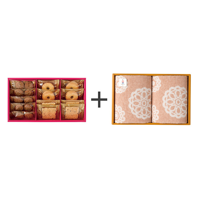 ラミ・デュ・ヴァン・エノ 焼菓子3種詰合せ+今治のウォッシュタオル2枚セット メイン画像