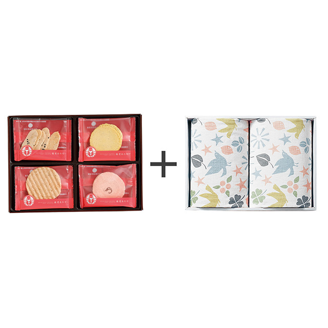 志ま秀 海老菓子12袋入+フェイスタオル2枚セット メイン画像