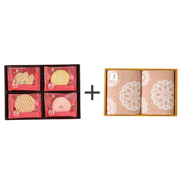 志ま秀 志ま秀 海老菓子12袋入+今治のウォッシュタオル2枚セット