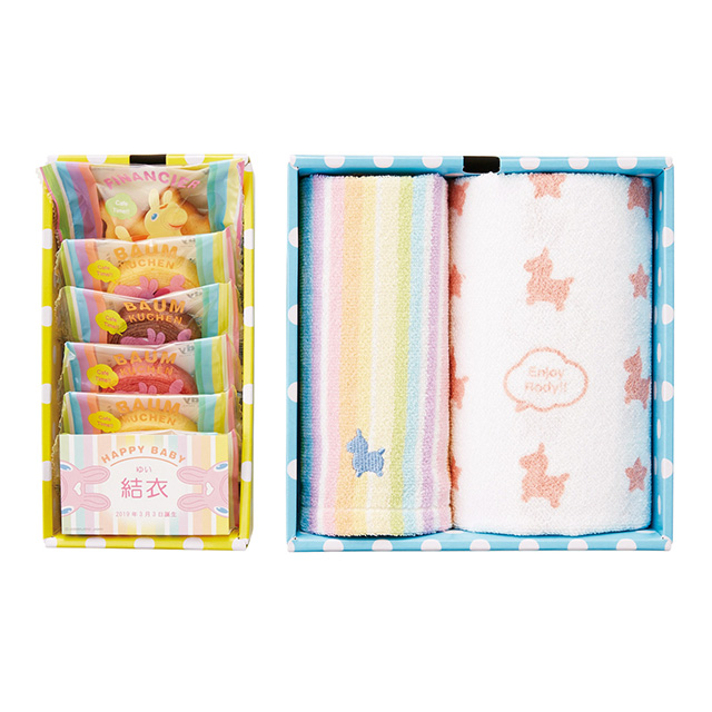 RODY スイーツ&タオル詰合せBOX B ピンク