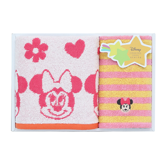 にこにこステップ タオル2枚セット ピンク メイン画像