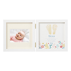 命名フレーム兼フォトフレーム フラワー イエロー