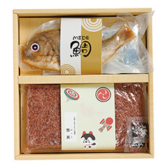 新米家族　名入れお赤飯＆鯛めしの素
