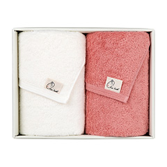 エアーかおる フェイスタオル2枚セット ピンク