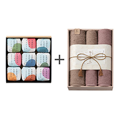 越後ファーム 越後ファーム 無洗米9種食べくらべ＋今治謹製 極上タオル タオル4枚セット