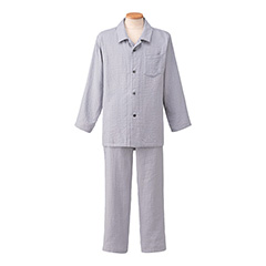 マシュマロガーゼ メンズパジャマ M グレー