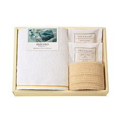 MIZUITO 澄み渡るみずいと泉州タオルとシアバタ－石けんセット