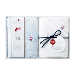 わたいろ フェイスタオル2枚セット ブルー