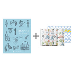 カタログ式ギフト サンクス ペールブルー＋タオル5枚セット