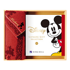 カタログ式ギフト ディズニー SMILE・スマイル＆フェイスタオルセット レッド